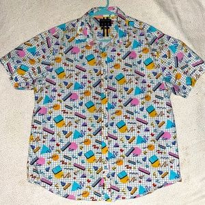 90’s themed Denim Flower button up
